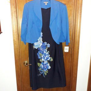 NWT Plus Size Dress with Jacket-Great for Easter/Spring!!